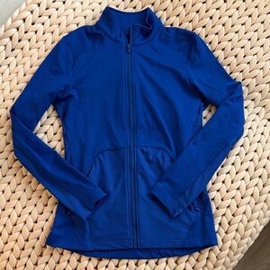 Royal Blue Zip-Up active sweater